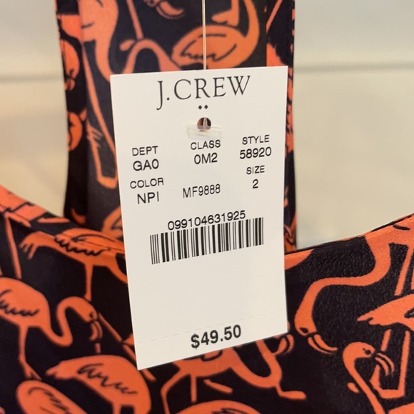 NWT Jcrew Factory camisole in flamingo print - Picture 4 of 4